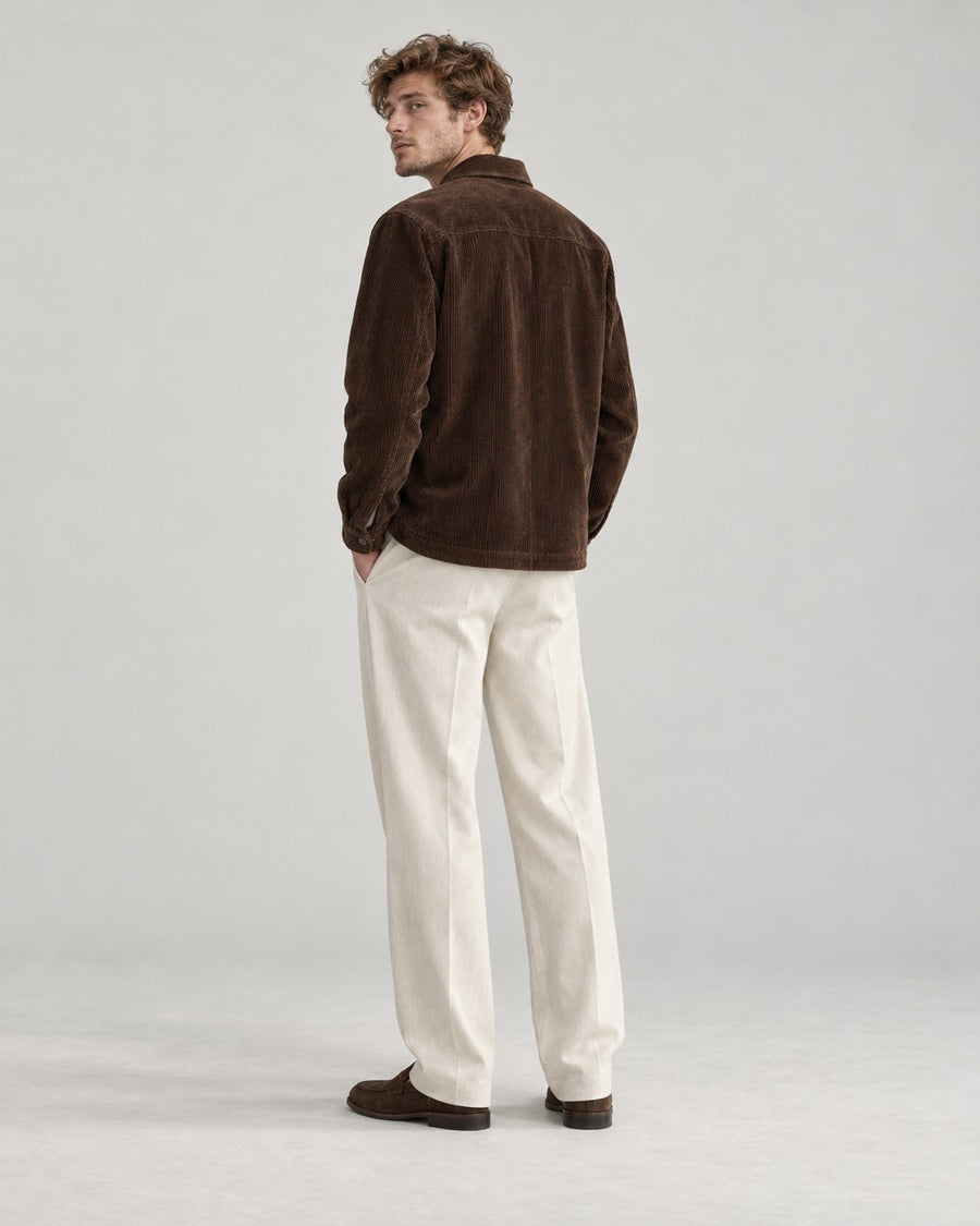 Sableau Corduroy Shirt Jacket in Coffee