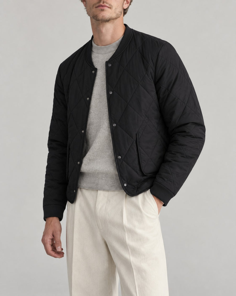 Sableau Quilted Liner Jacket in Black