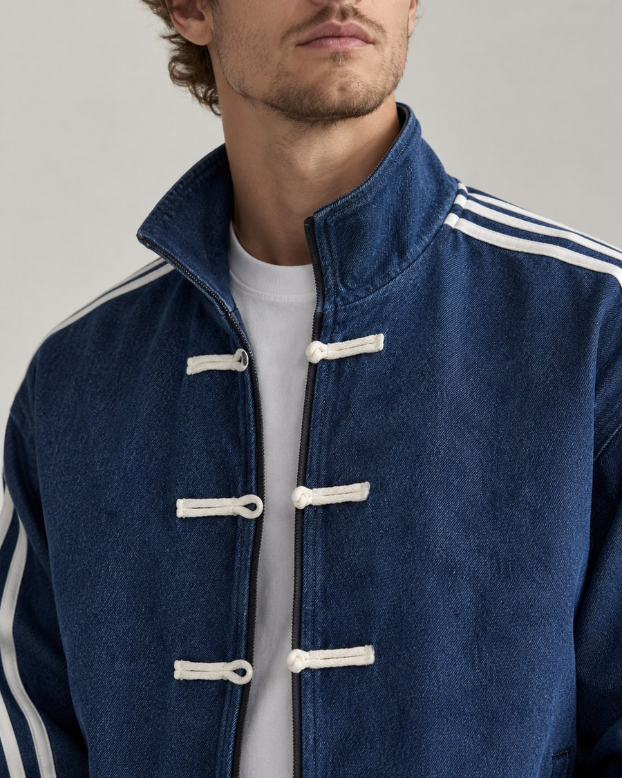 Sableau Frog-Button Track Jacket in Blue