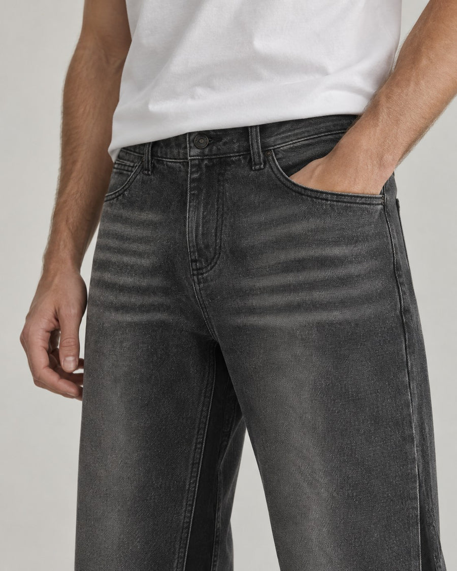 Sableau Panelled Flare Jeans in Grey