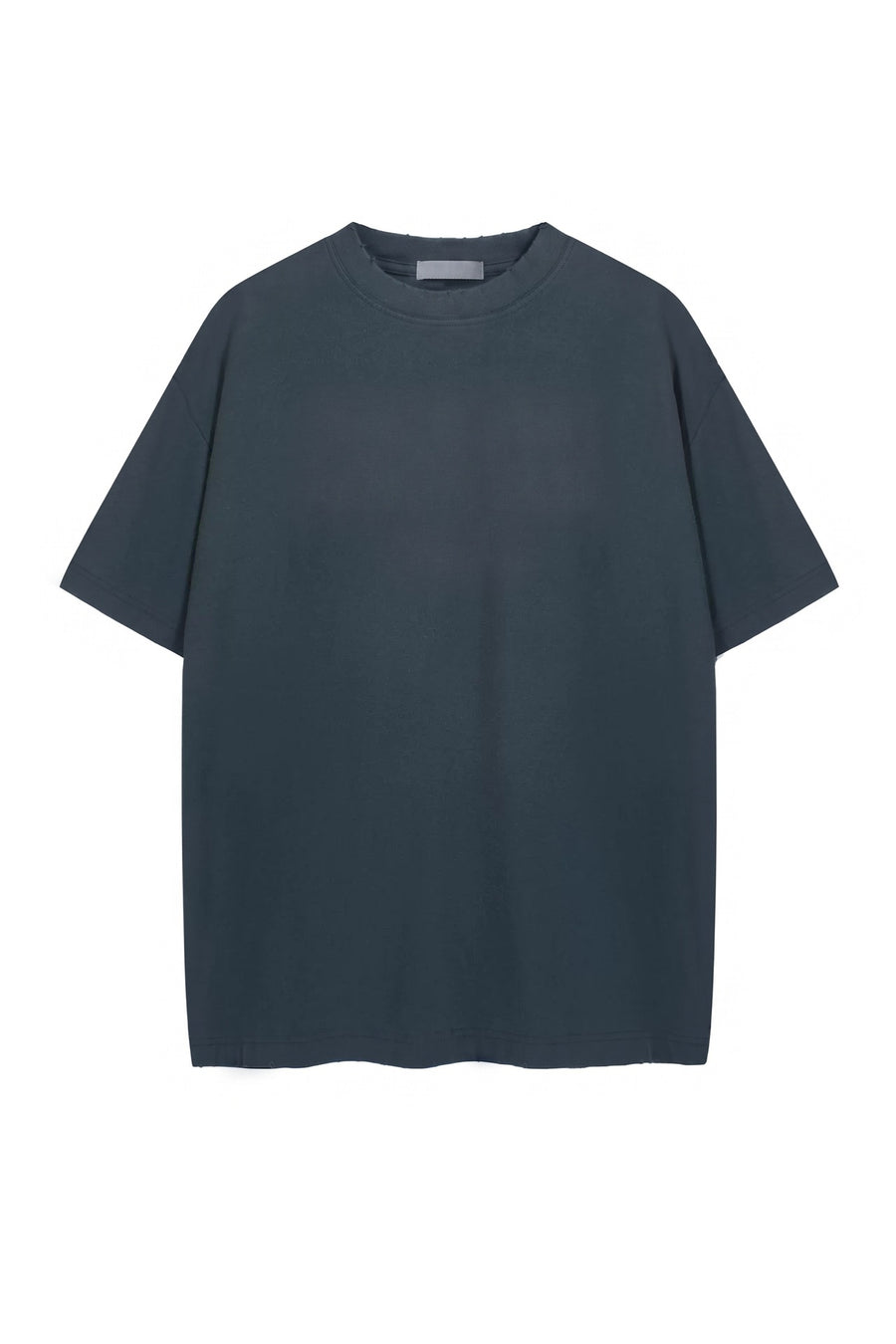 Sableau Oversized Washed Tee in Washed Navy, oversized cotton t-shirt