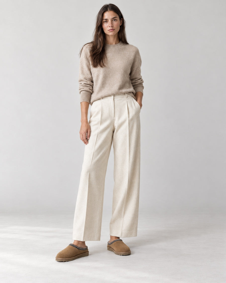 Sableau Braided Suede Slipper - Chestnut