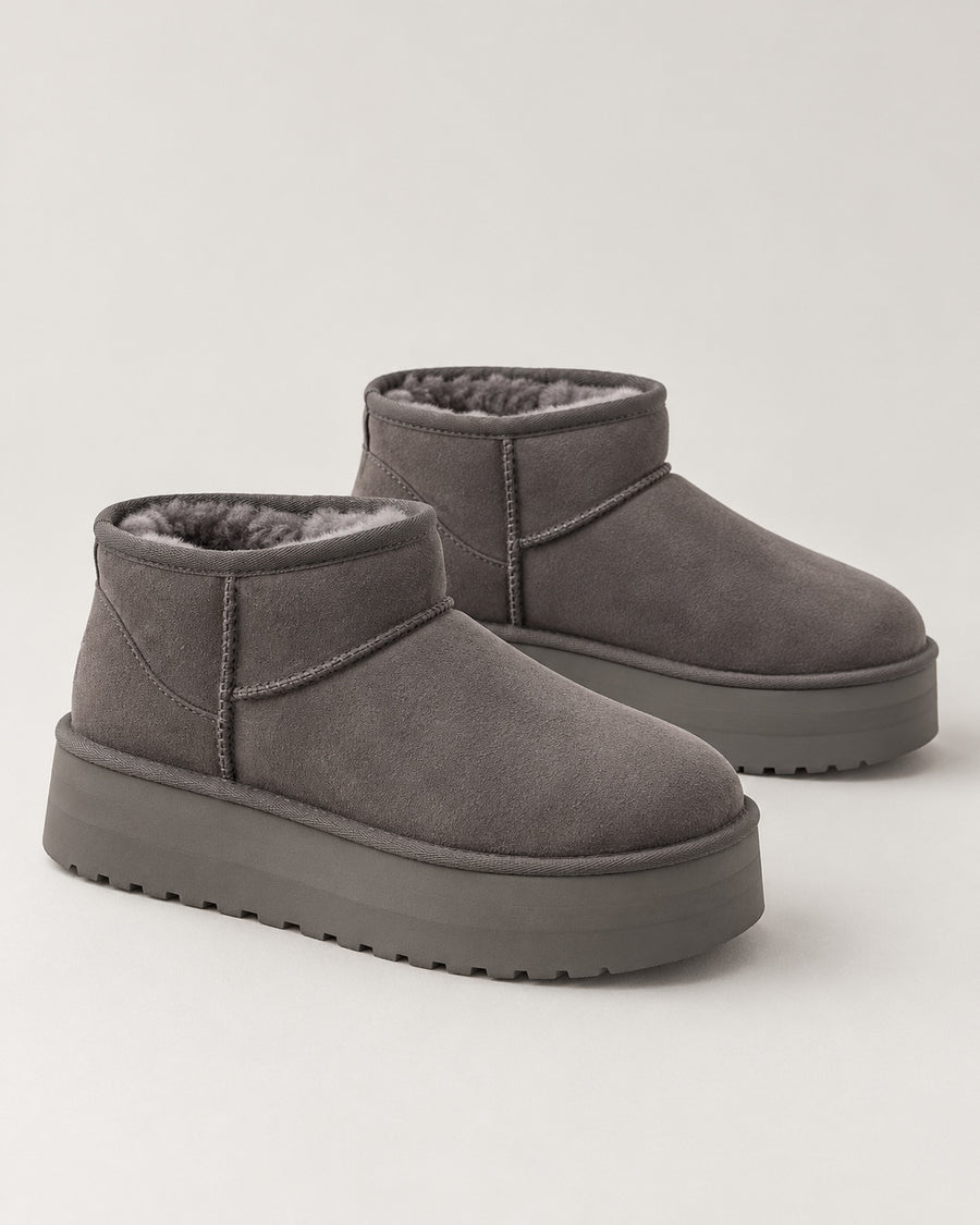 Sableau Platform Mini Boot - Grey