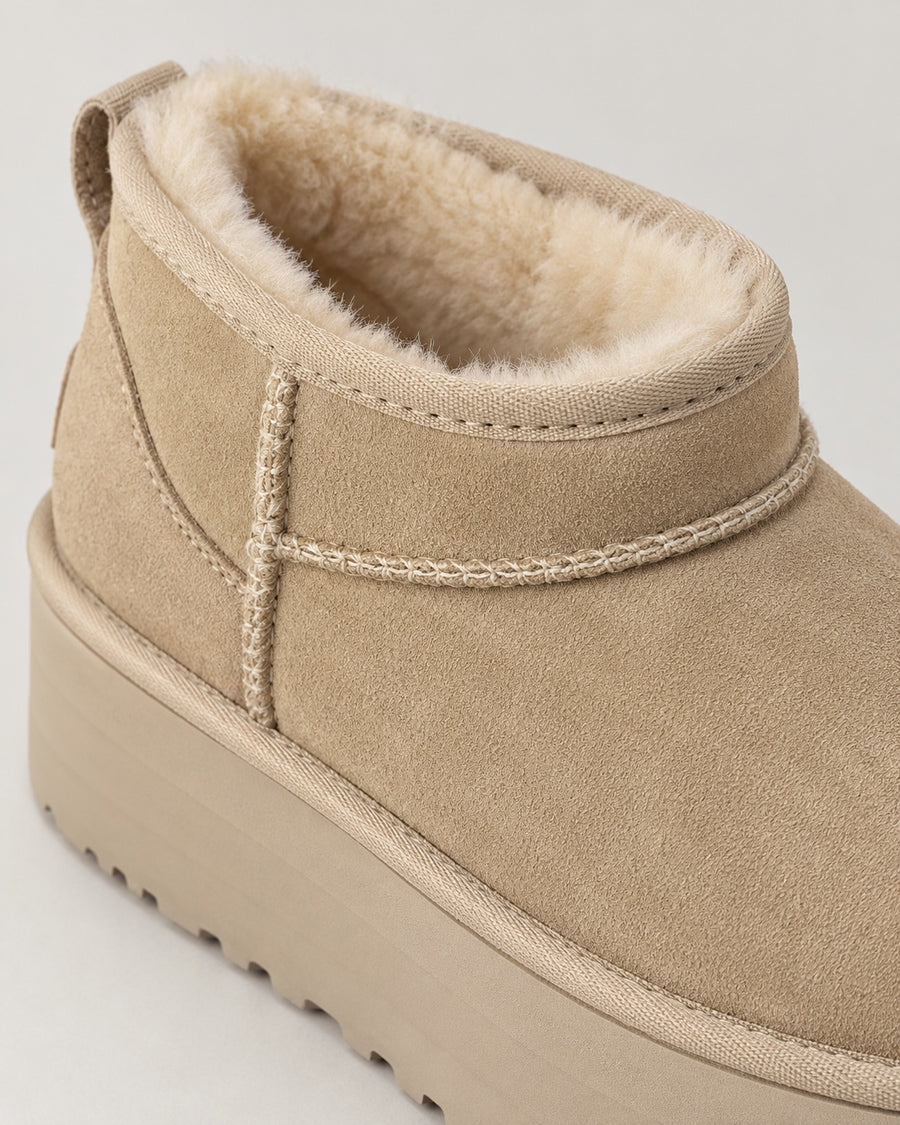 Sableau Platform Mini Boot - Sand