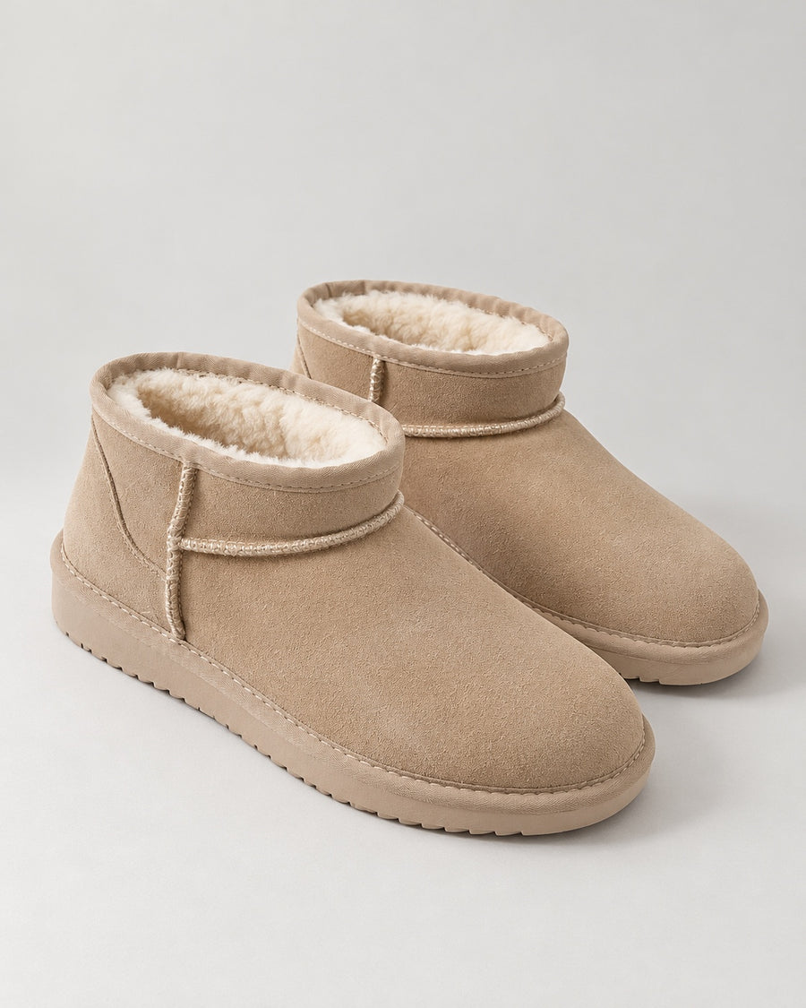 Sableau Plush Mini Boot - Sand