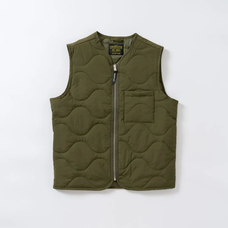 Sableau Quilted Gilet in Olive