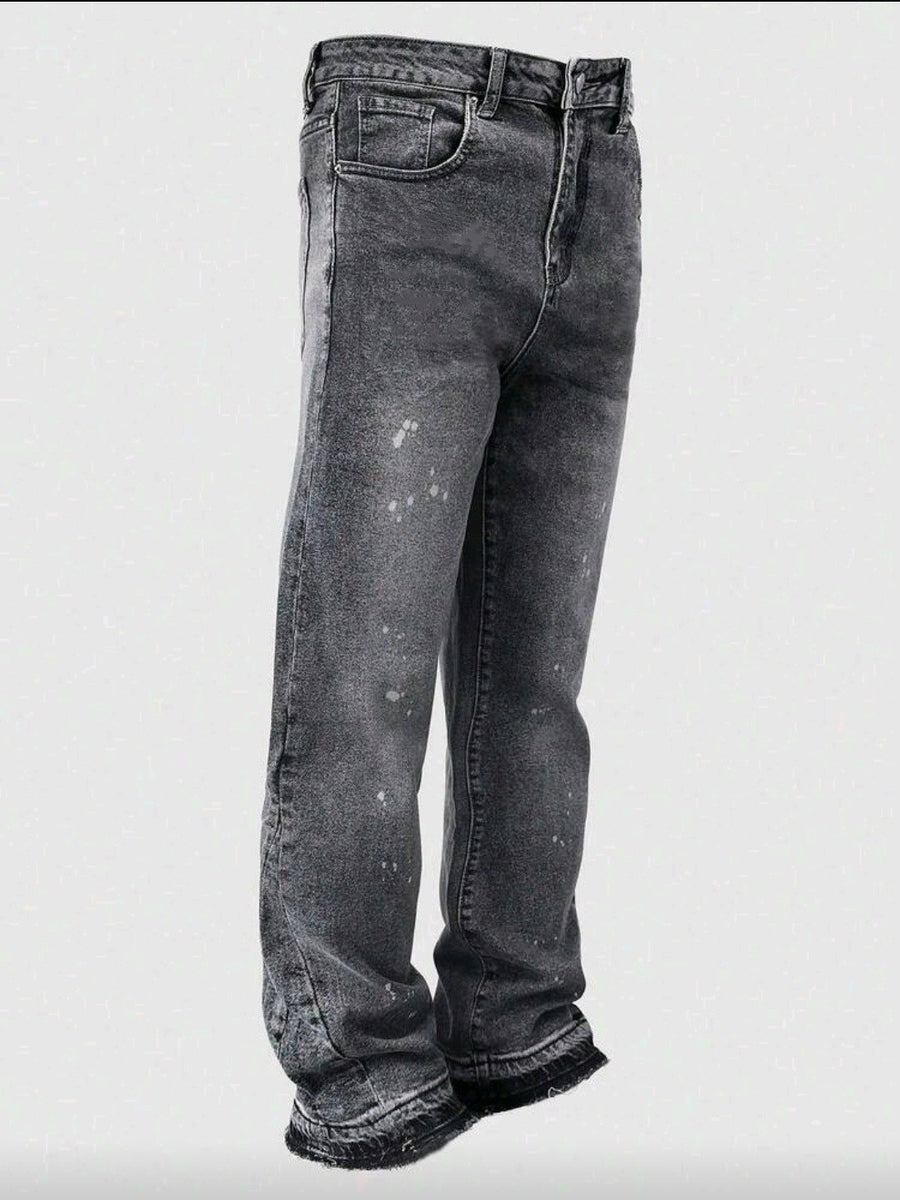 Sableau Washed Baggy Jeans in Grey