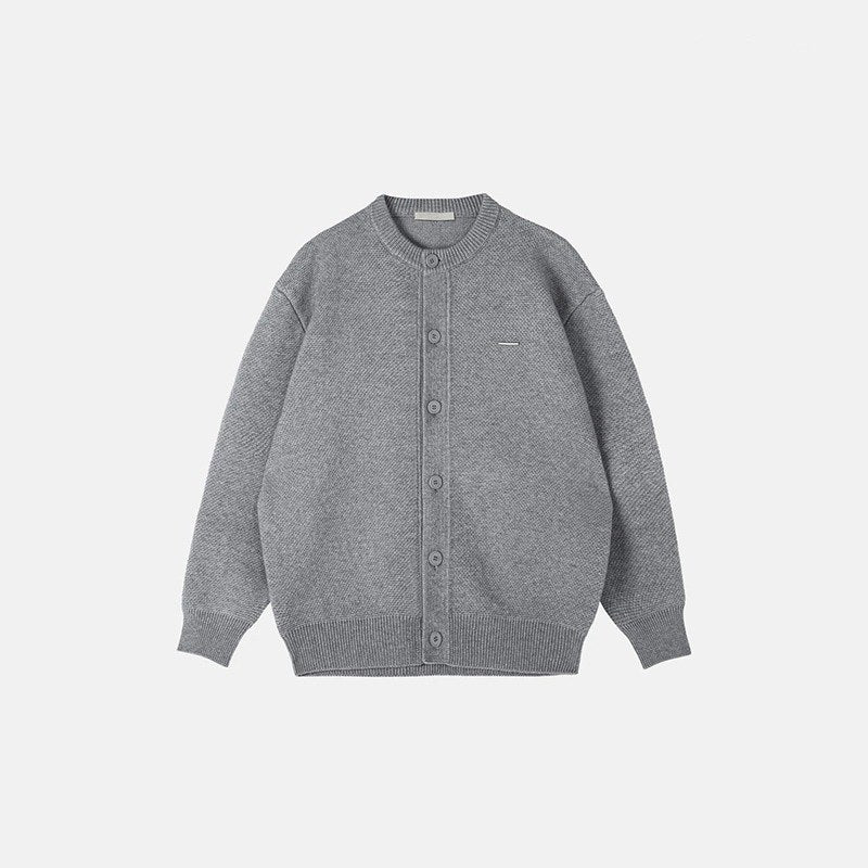 Sableau Collarless Wool-Feel Jacket in Grey