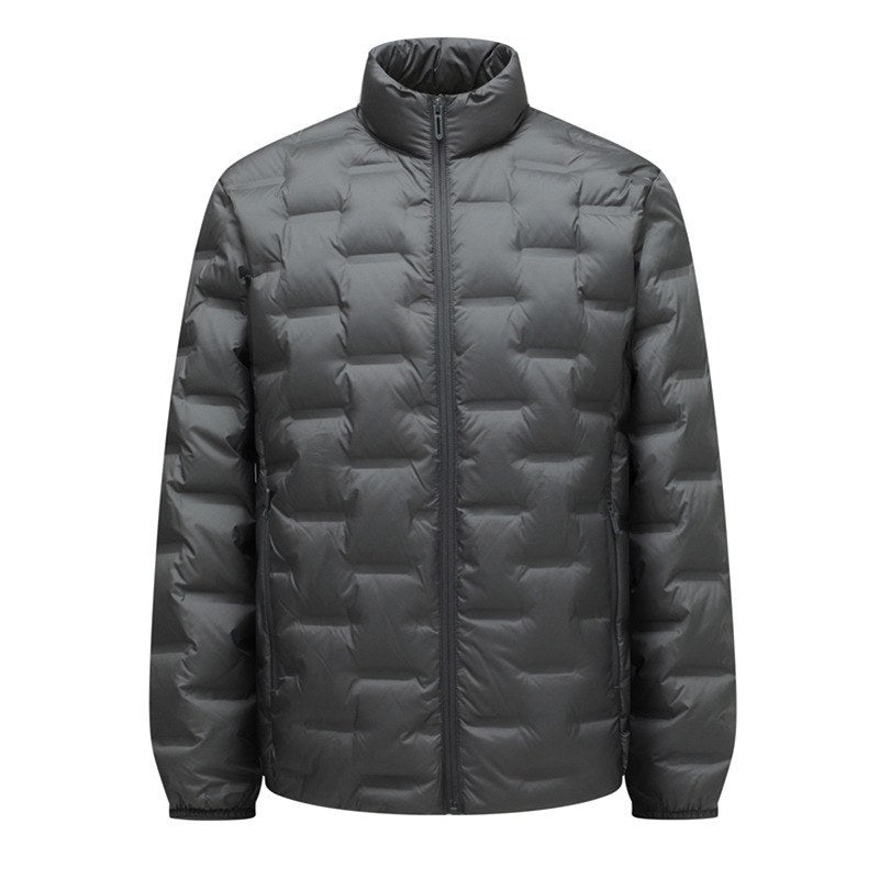 Sableau Quilted Down Jacket in Grey