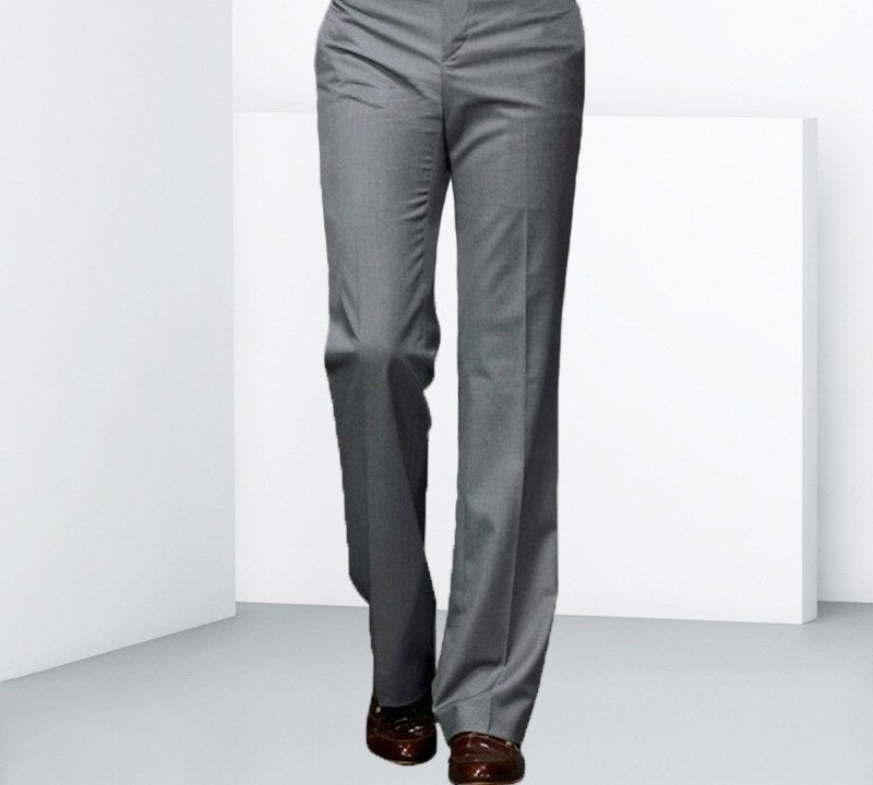 Sableau Tailored Flare Trousers in Grey