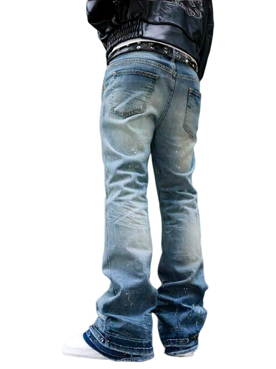 Sableau Washed Baggy Jeans in Blue