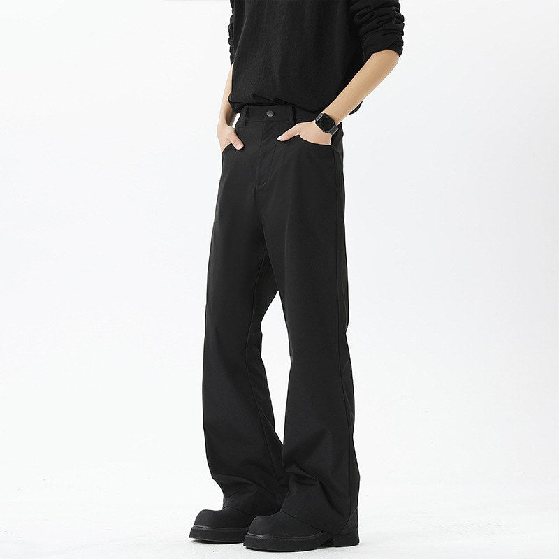 Sableau Heavy Flare Trousers in Black