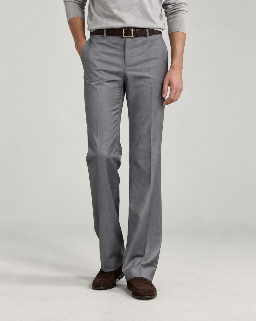 Sableau Tailored Flare Trousers in Grey