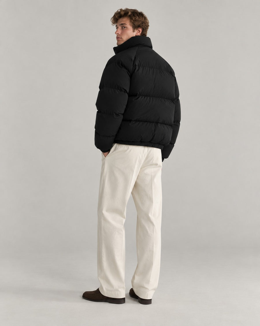 Sableau Boxy Puffer Jacket in Black