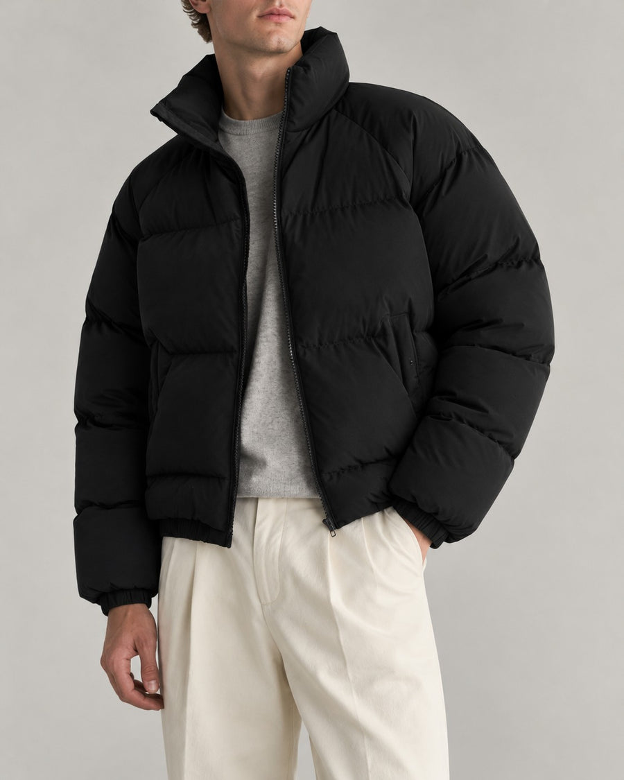 Sableau Boxy Puffer Jacket in Black
