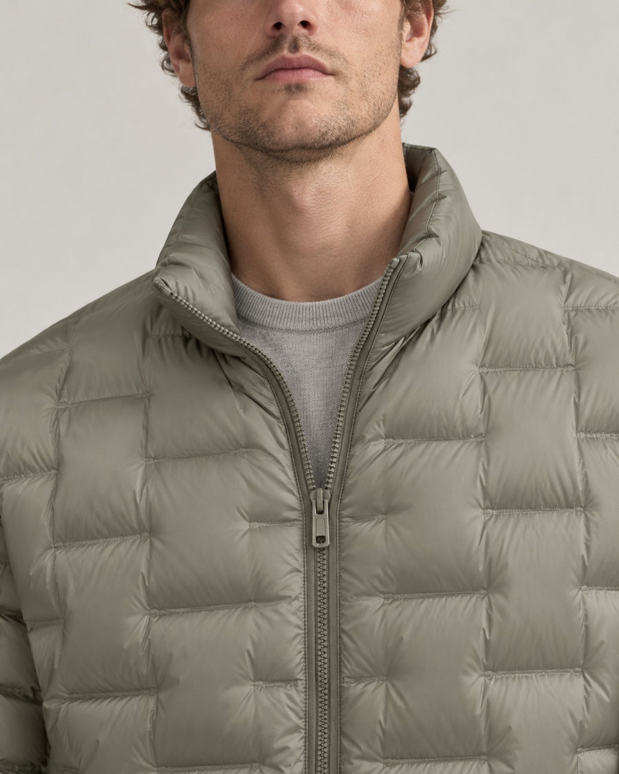 Sableau Quilted Down Jacket in Sage