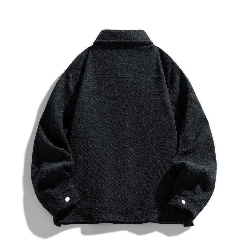 Sableau Cotton Work Jacket in Black