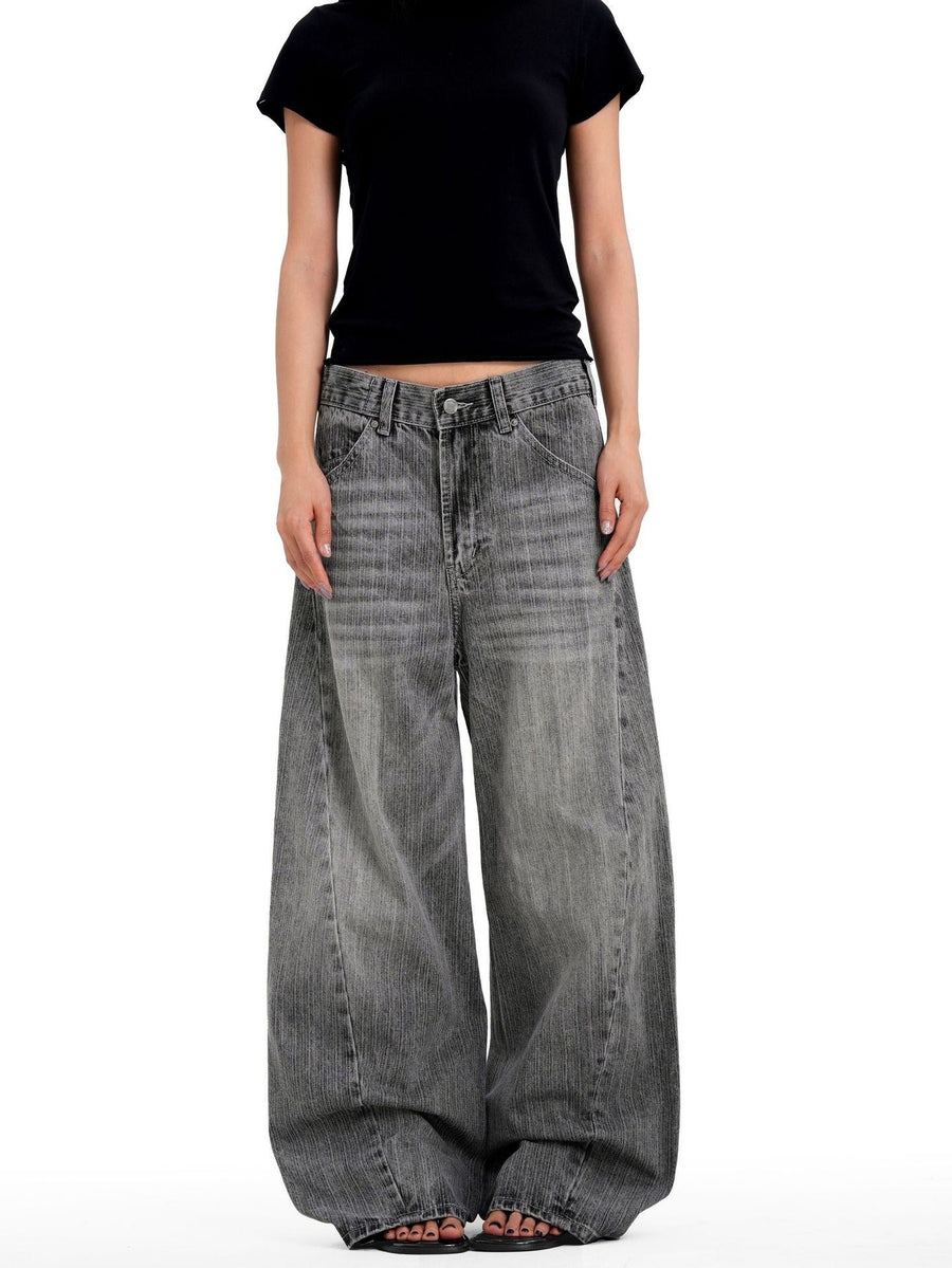 Sableau Barrel Jeans in Grey