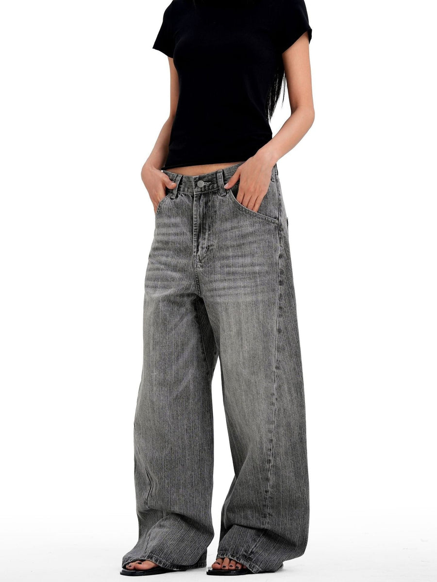 Sableau Barrel Jeans in Grey