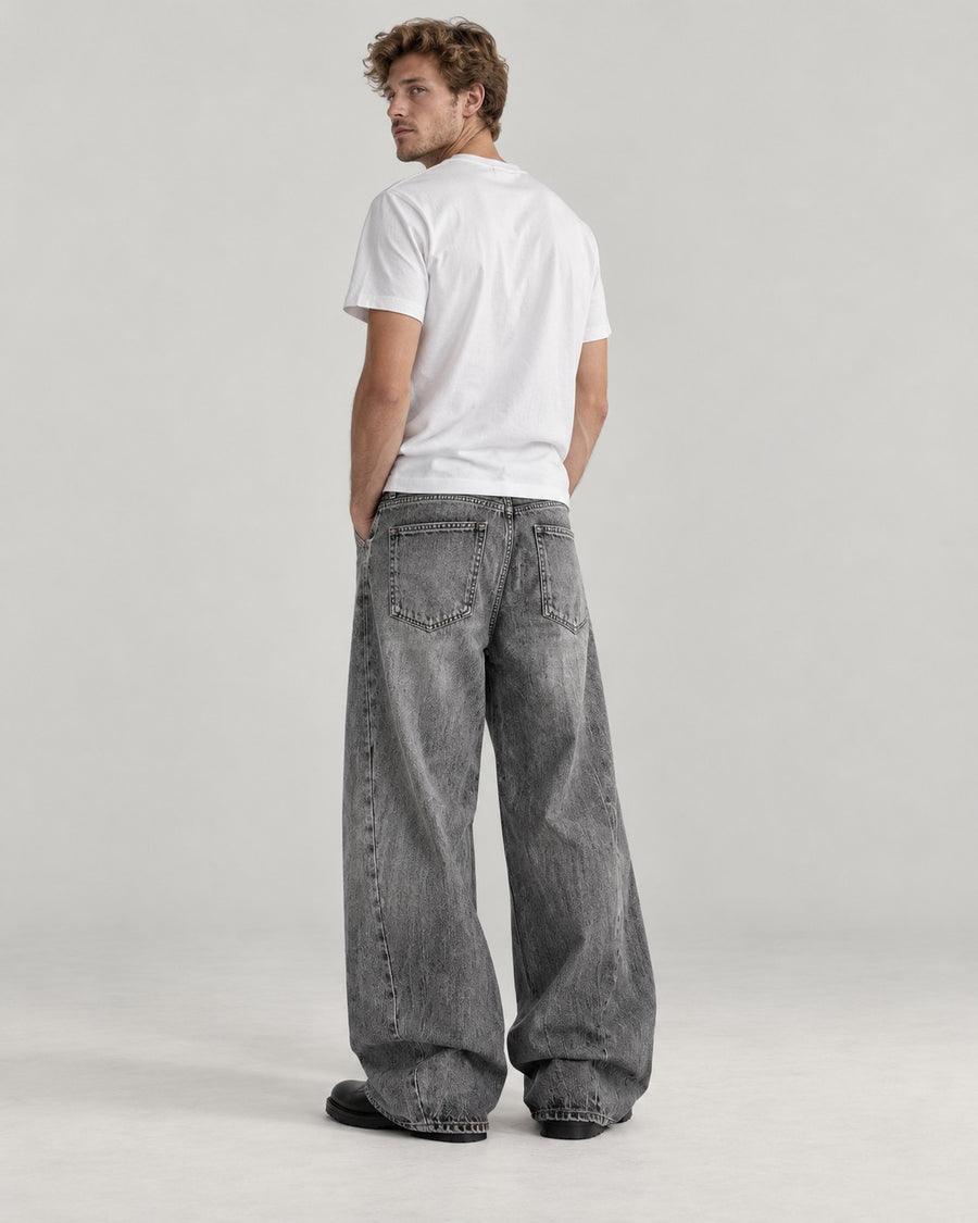 Sableau Barrel Jeans in Grey