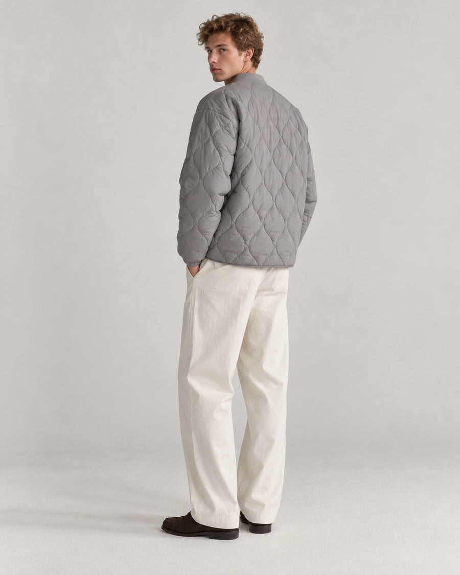 Sableau Reversible Quilted Liner in Grey