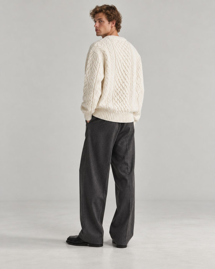 Sableau Aran Cable Knit in Cream