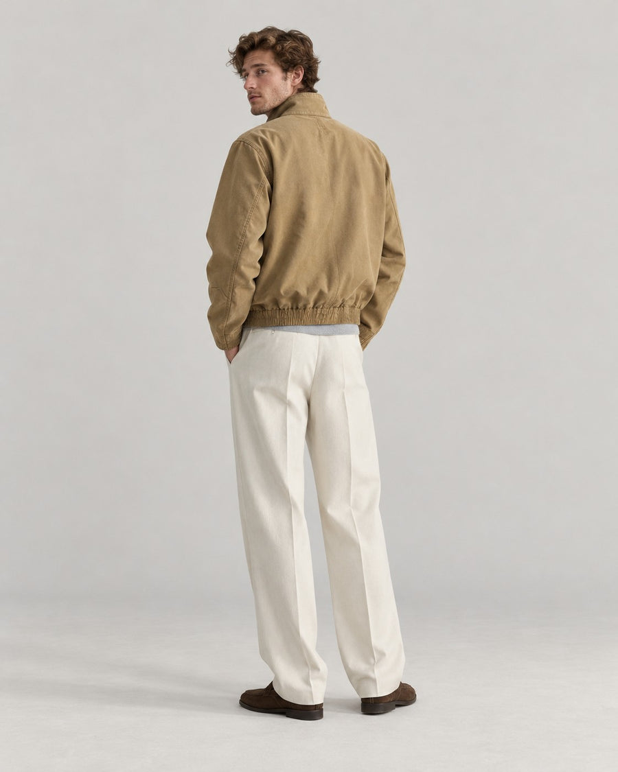 Sableau Tan Cotton Work Jacket in Khaki
