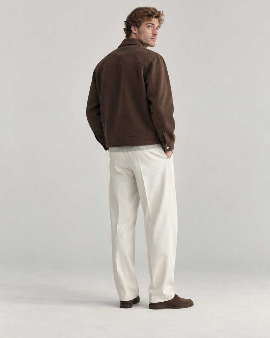 Sableau Cotton Work Jacket in Coffee