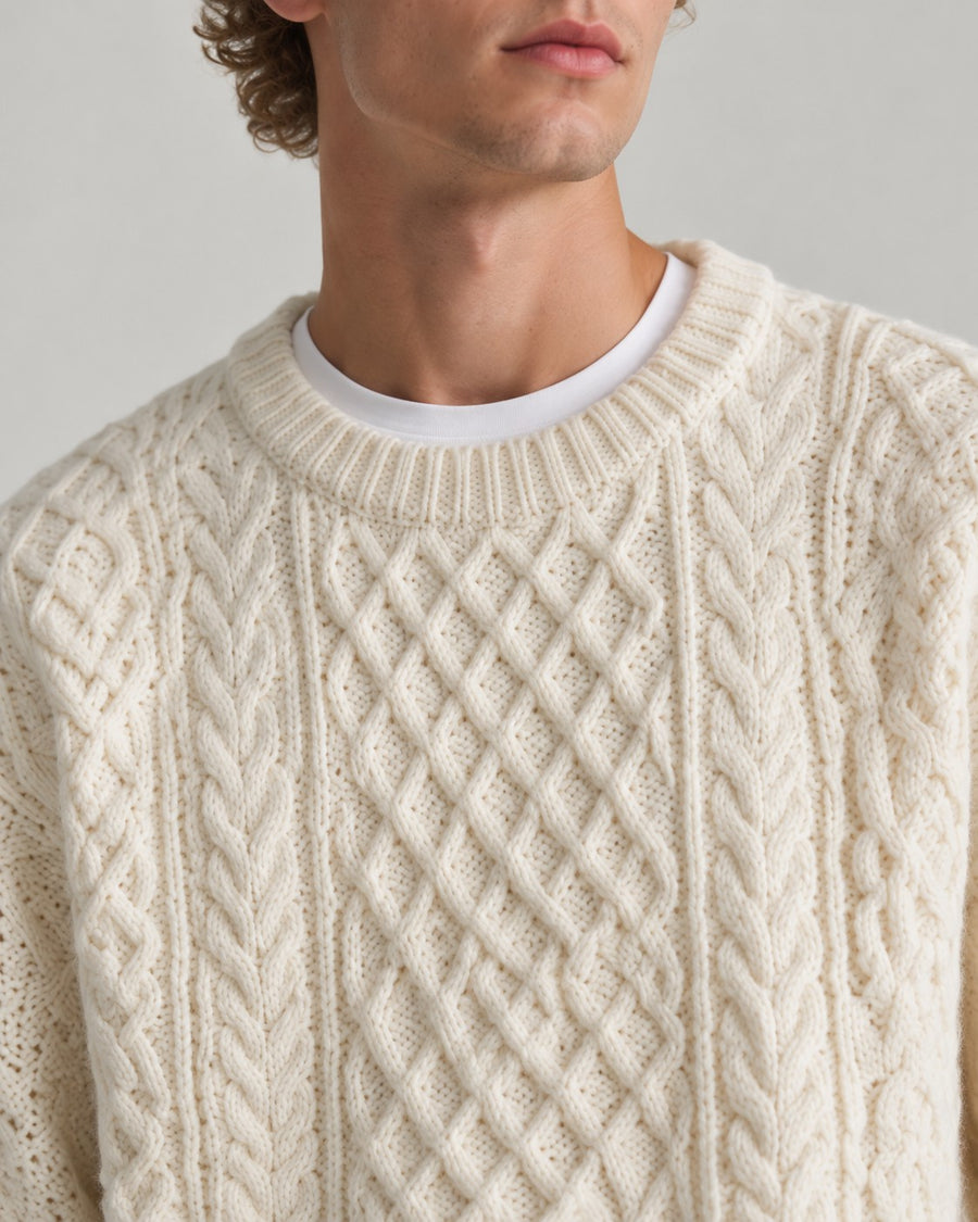 Sableau Aran Cable Knit in Cream