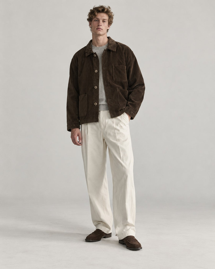 Sableau Corduroy Chore Jacket in Brown