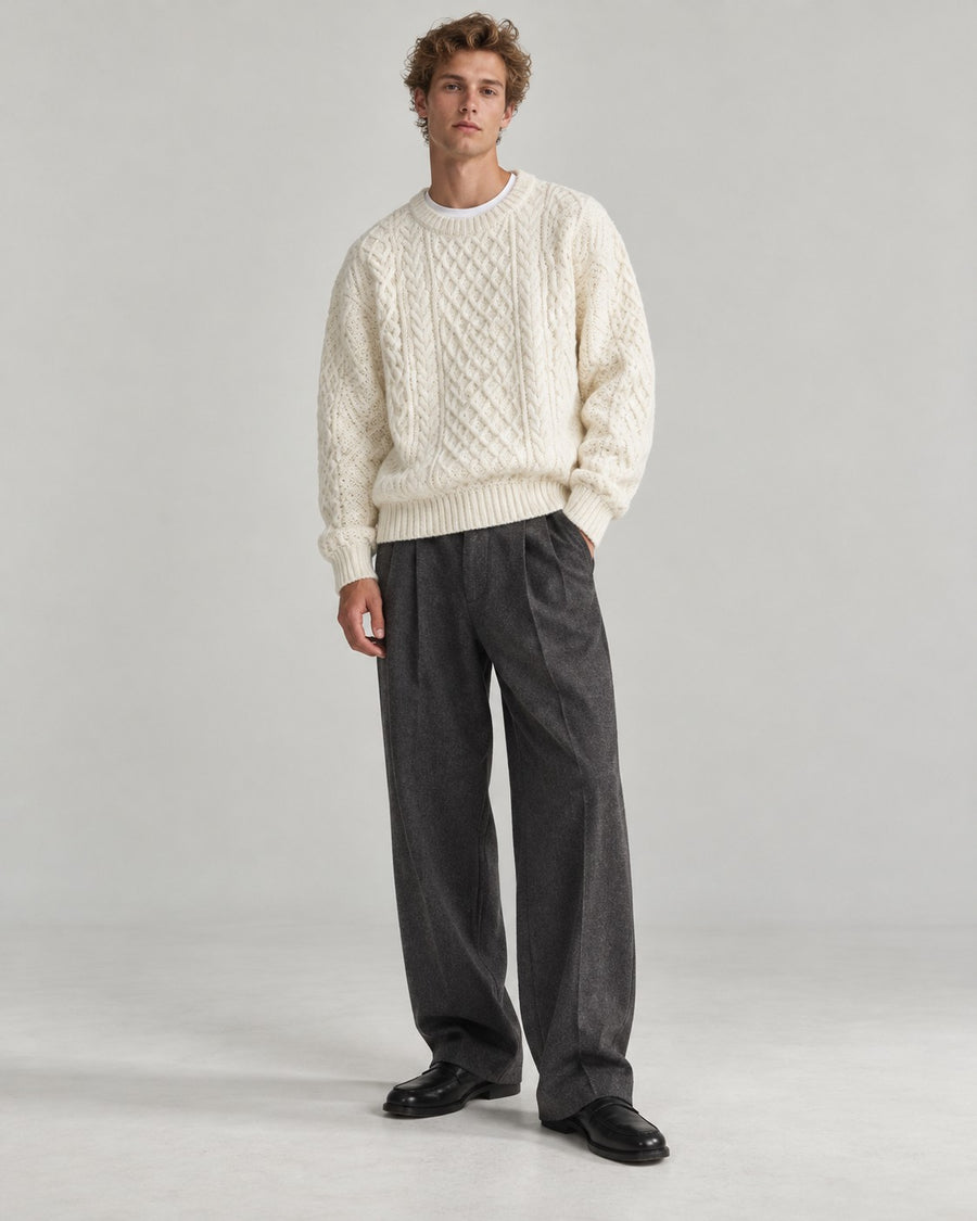 Sableau Aran Cable Knit in Cream