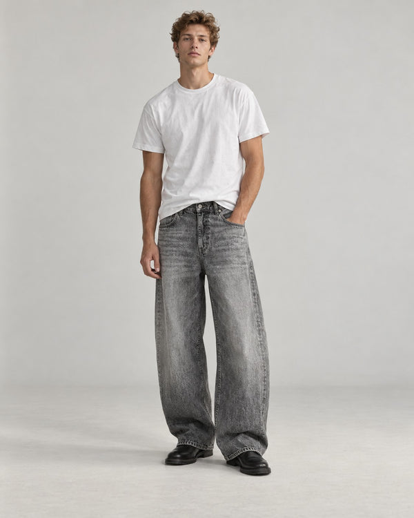 Sableau Barrel Jeans in Grey