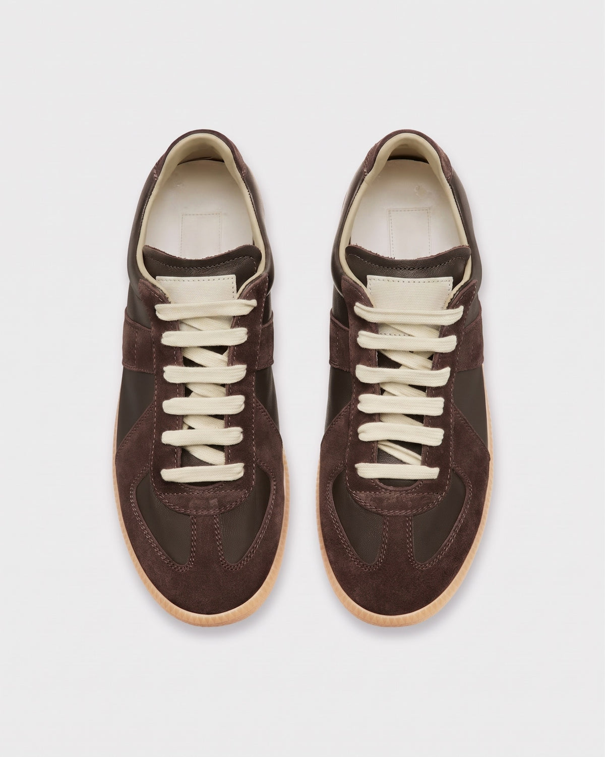 Heritage Court Sneakers - Brown top view