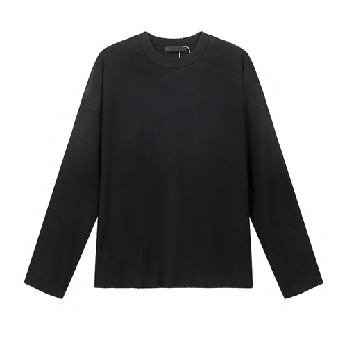 Sableau Jersey Long Sleeve in Black — flat lay