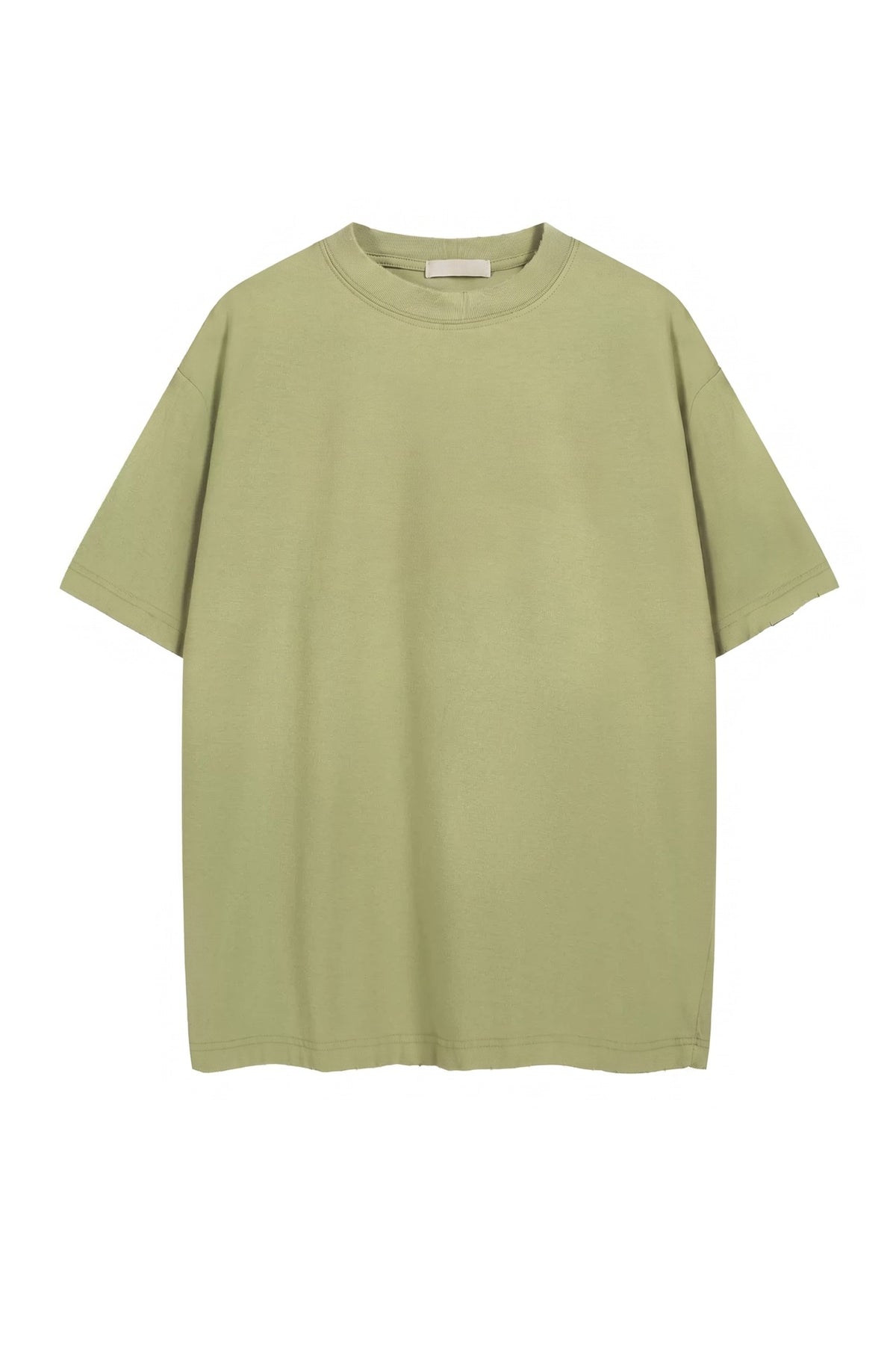 Sableau Oversized Washed Tee in Washed Green, oversized cotton t-shirt