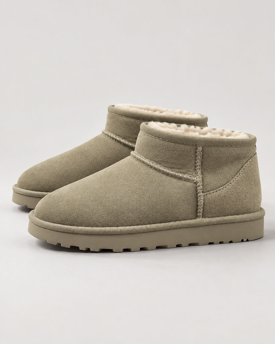 Sableau Shearling Mini Boot - Olive