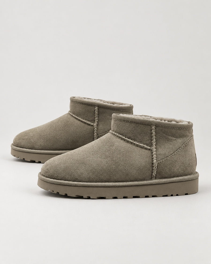 Sableau Shearling Mini Boot - Taupe