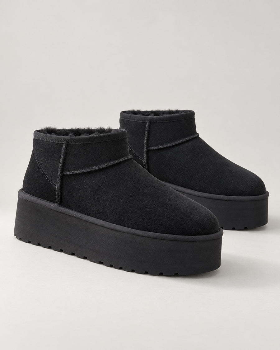 Sableau Platform Mini Boot - Black