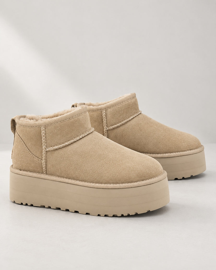 Sableau Platform Mini Boot - Sand