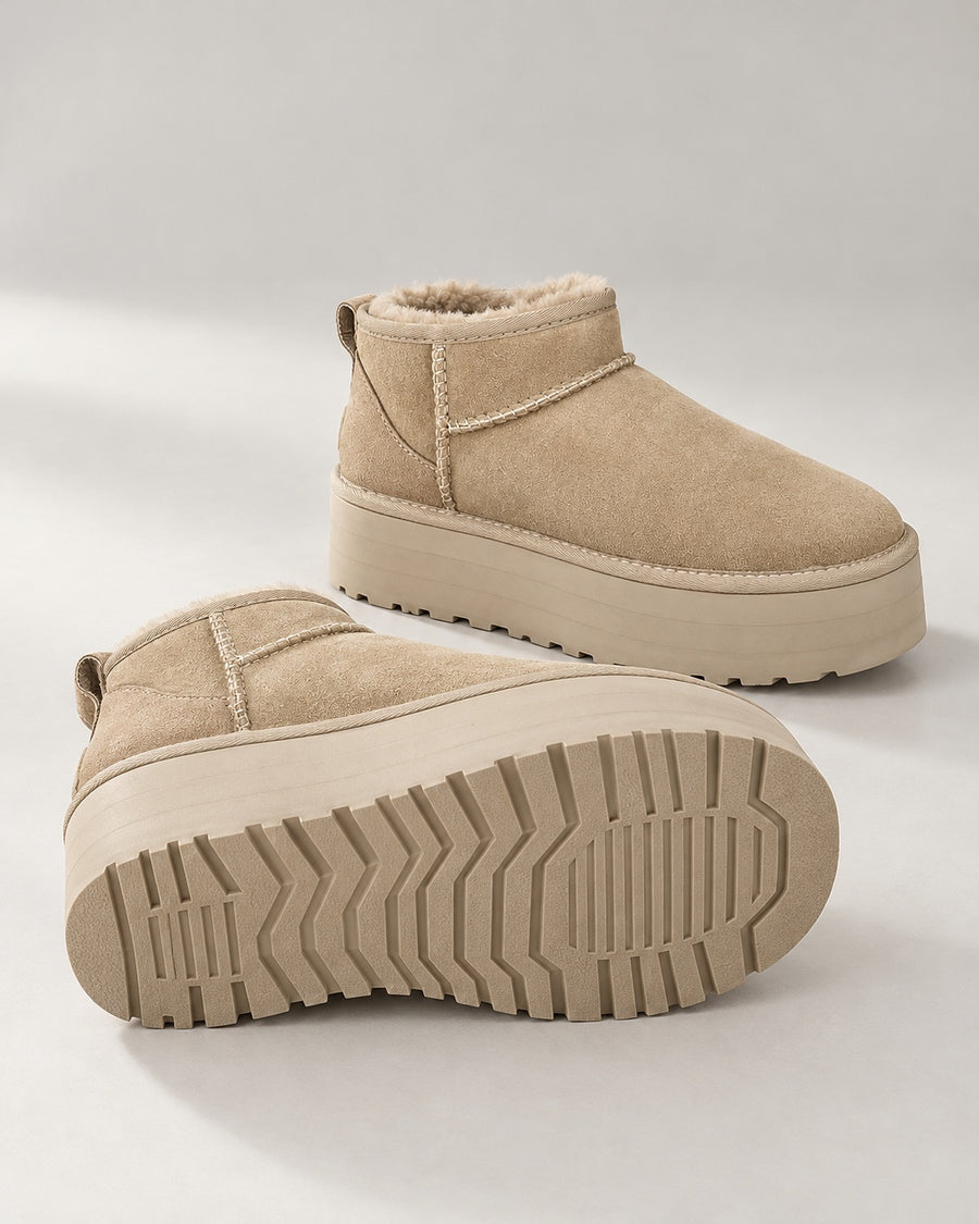Sableau Platform Mini Boot - Sand