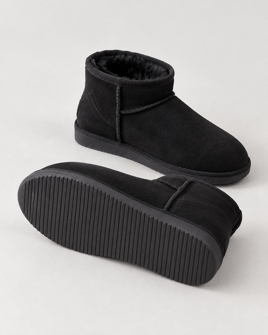 Sableau Plush Mini Boot - Black