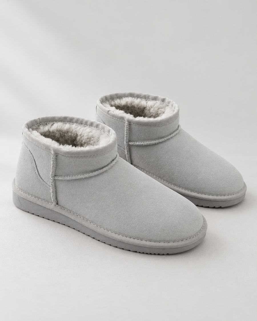 Sableau Plush Mini Boot - LightGrey