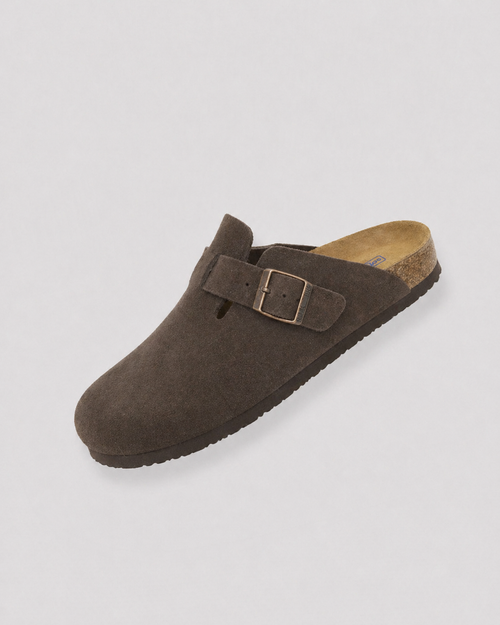 Suede Footbed Clogs