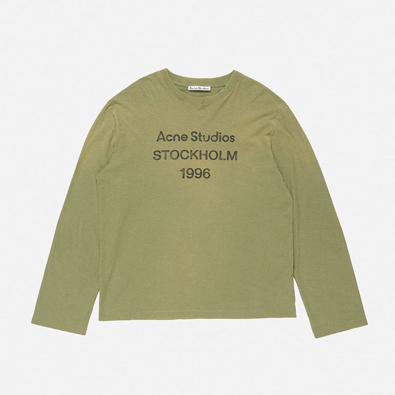 Sableau AS Long Sleeve in Army Green — flat lay