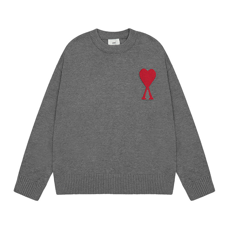 Sableau Heart Knit Sweater