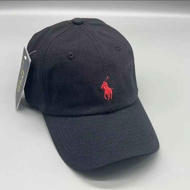 Sableau Polo Cap — Black & Red