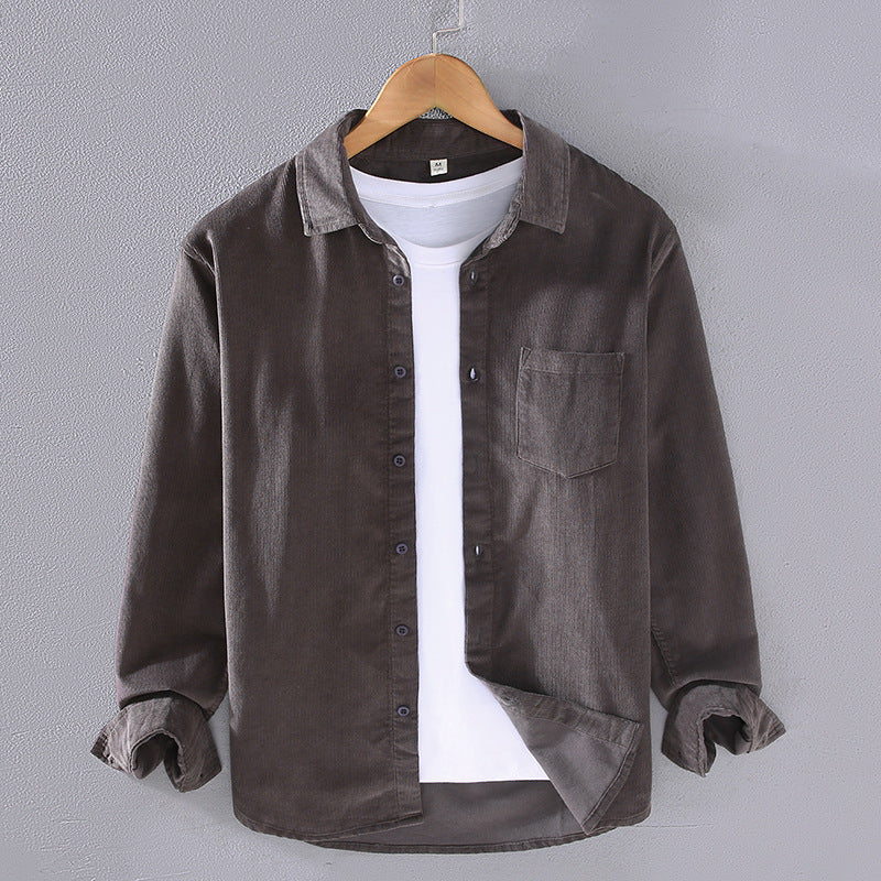 Sableau Corduroy Overshirt - Grey