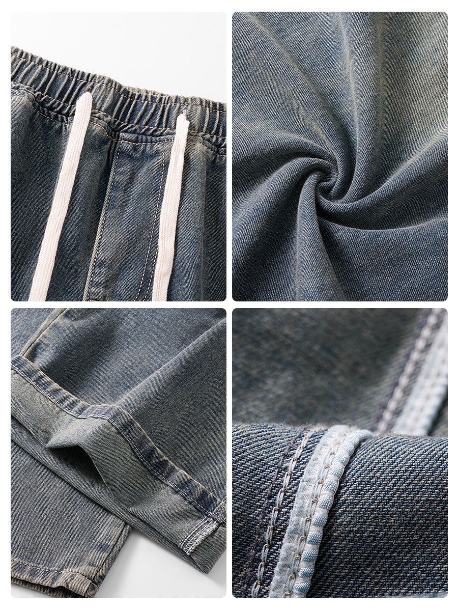 Sableau Bergen Wide-Leg Jeans, fabric and construction detail