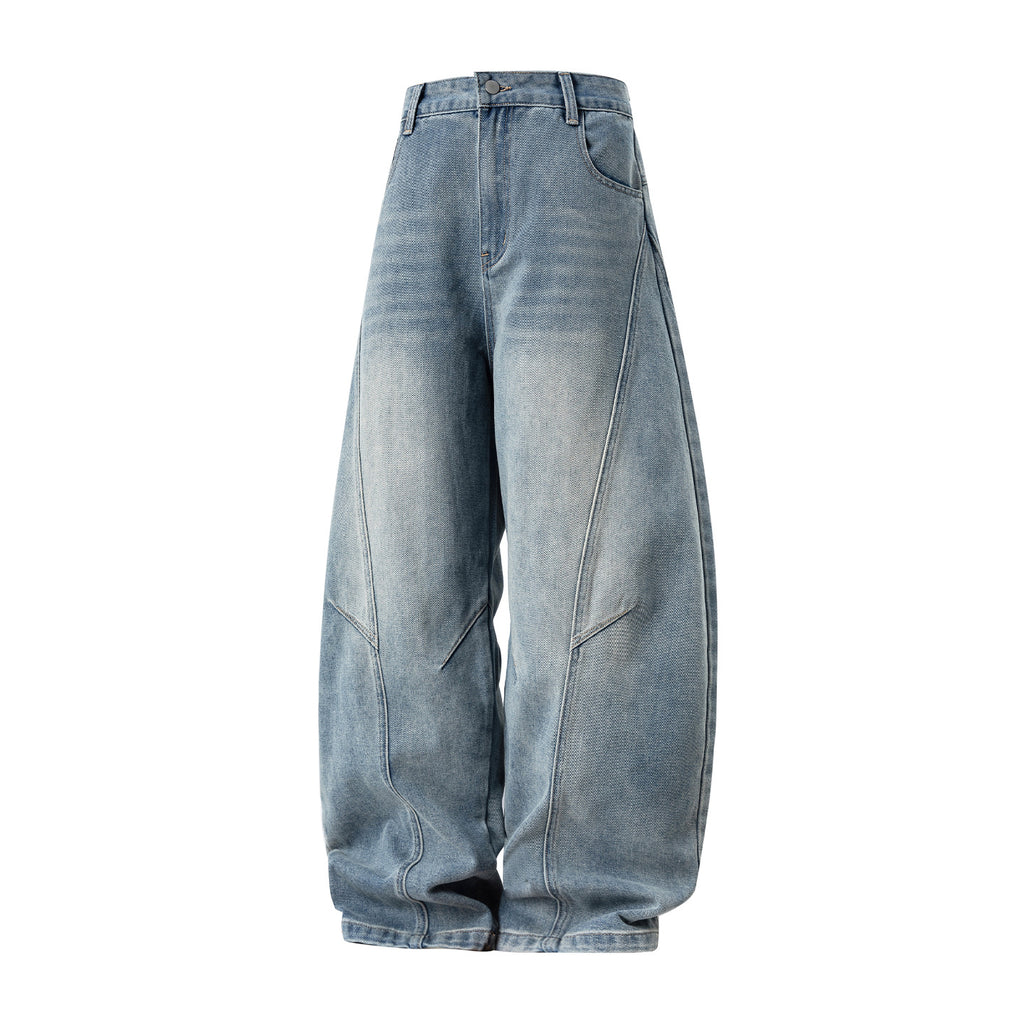 Sableau Malmo Panel Jeans - Monkey Wash Blue, front