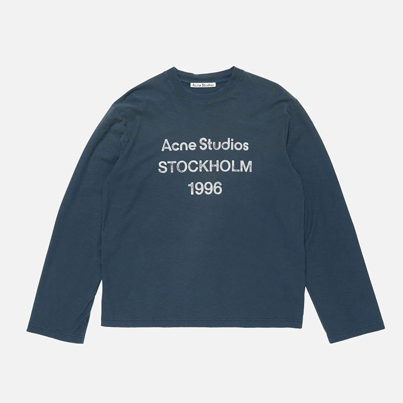 Sableau AS Long Sleeve in Navy — flat lay